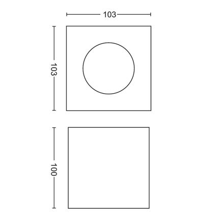 Philips - Zatemnljivo LED točkovno svetilo LED/4,5W/230V