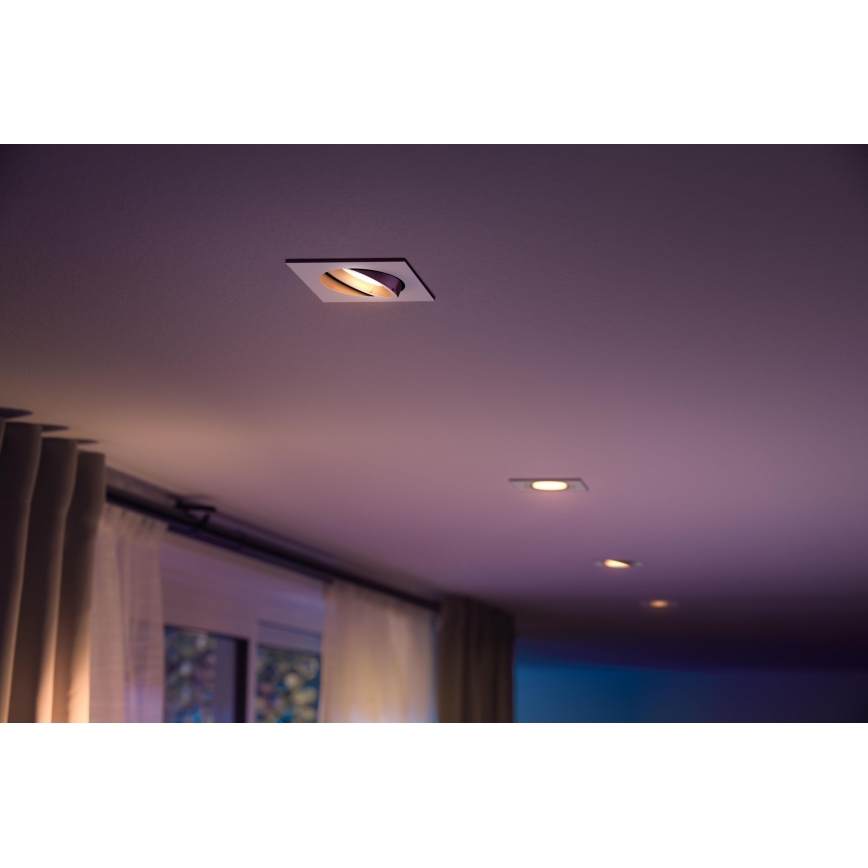 Philips 50551/31/P7 - LED RGB Vgradna svetilka HUE CENTURA 1xGU10/5,7W/230/24V