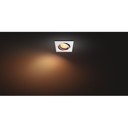 Philips 50551/31/P7 - LED RGB Vgradna svetilka HUE CENTURA 1xGU10/5,7W/230/24V
