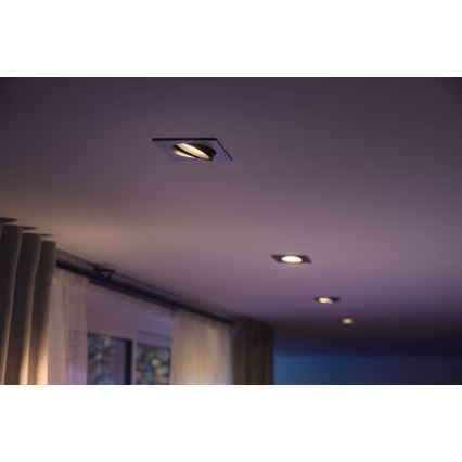 Philips 50551/48/P7 - LED RGB Vgradna svetilka HUE CENTURA 1xGU10/5,7W/230/24V