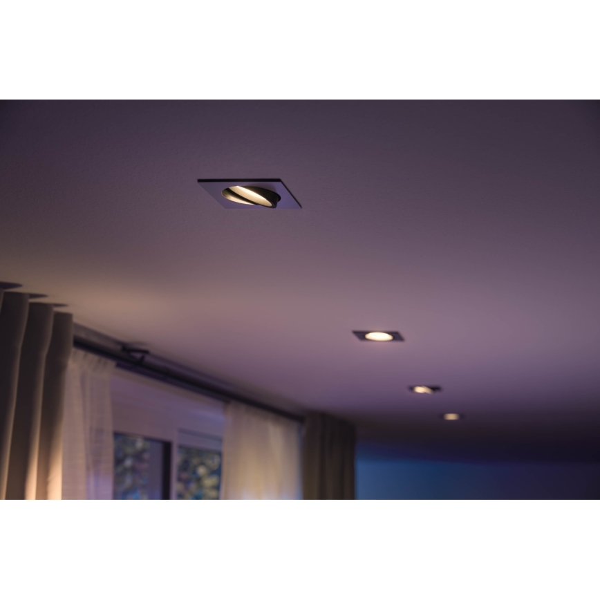 Philips 50551/48/P7 - LED RGB Vgradna svetilka HUE CENTURA 1xGU10/5,7W/230/24V
