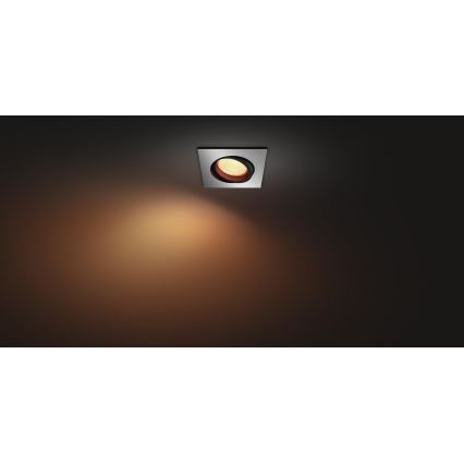 Philips 50551/48/P7 - LED RGB Vgradna svetilka HUE CENTURA 1xGU10/5,7W/230/24V