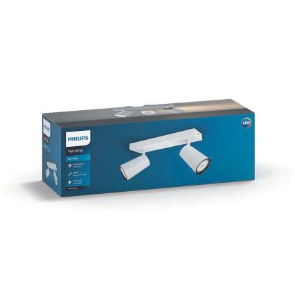 Philips 50572/31/PN - Reflektor MYLIVING PAISLEY 2xGU10/10W/230V