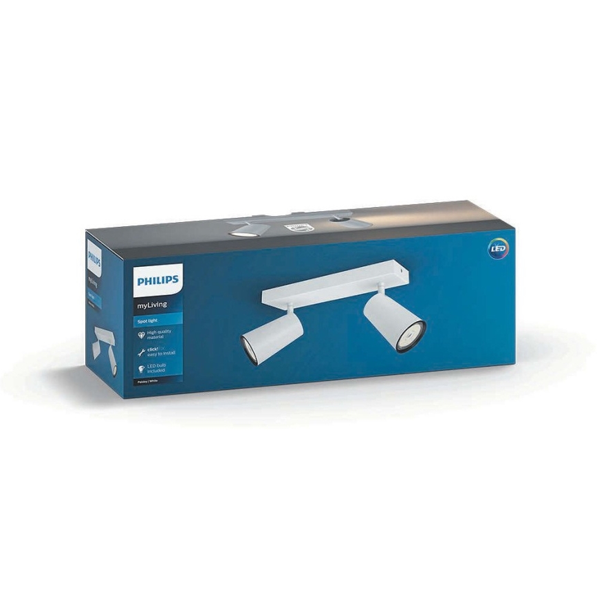 Philips 50572/31/PN - Reflektor MYLIVING PAISLEY 2xGU10/10W/230V