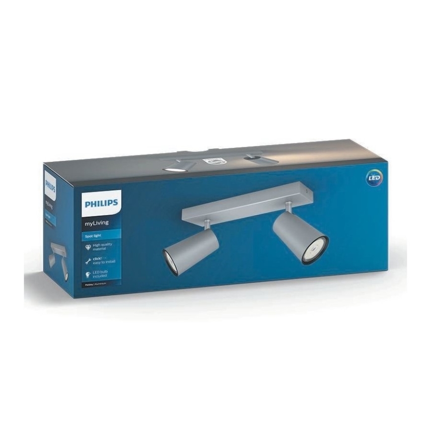 Philips 50572/48/PN - Reflektor MYLIVING PAISLEY 2xGU10/10W/230V
