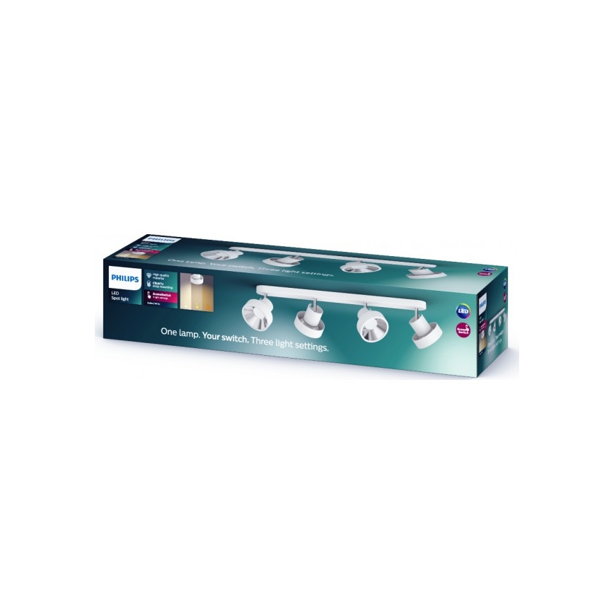 Philips 50604/31/P0 - LED Reflektor BUKKO 4xLED/4,3W/230V