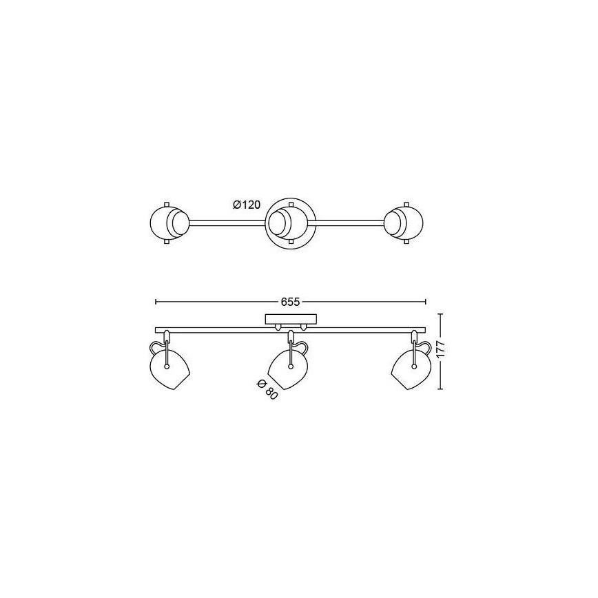 Philips - LED Reflektor 3xLED/4,5W/230V