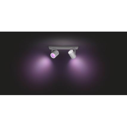 Philips - LED RGBW Zatemnitveni reflektor Hue ARGENA 2xGU10/5,7W/230V