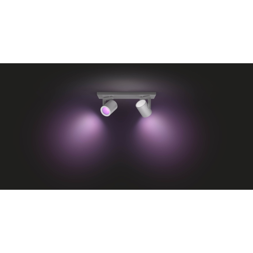Philips 50622/48/P7 - LED Reflektor HUE ARGENA 2xGU10/5,7W/230V