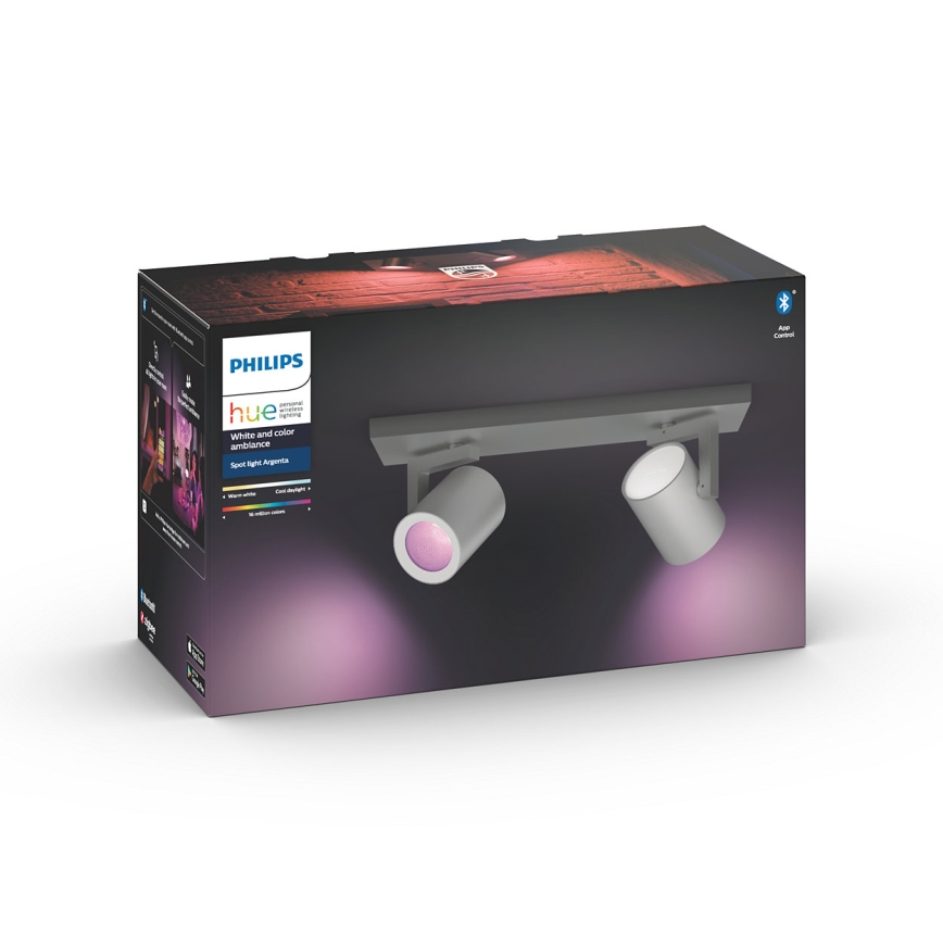 Philips 50622/48/P7 - LED Reflektor HUE ARGENA 2xGU10/5,7W/230V