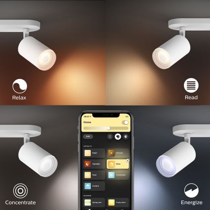 Philips 50632/31/P7 - LED Reflektor HUE FUGATO 2xGU10/5,7W/230V