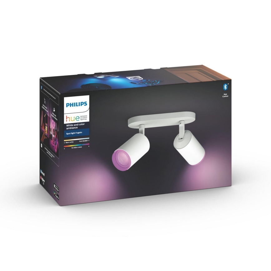 Philips 50632/31/P7 - LED Reflektor HUE FUGATO 2xGU10/5,7W/230V