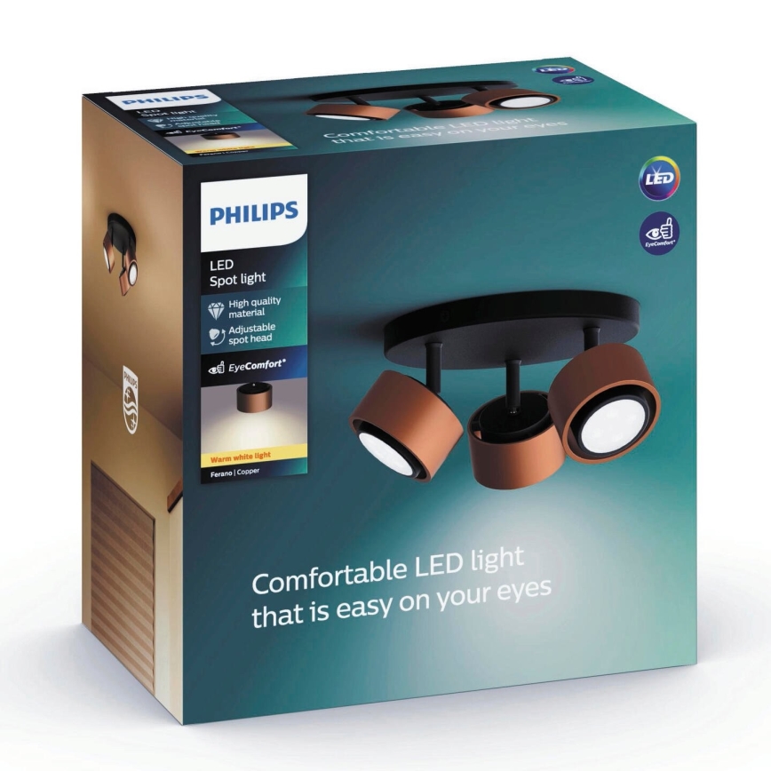 Philips 50653/05/P0 - LED Reflektor FERANO 3xLED/4,3W/230V
