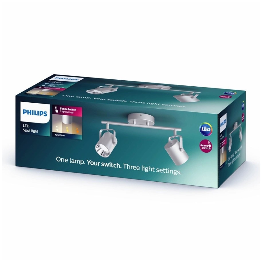 Philips 50662/14/P0 - LED Reflektor BYRE 2xLED/4,3W/230V 2200/2500/2700K