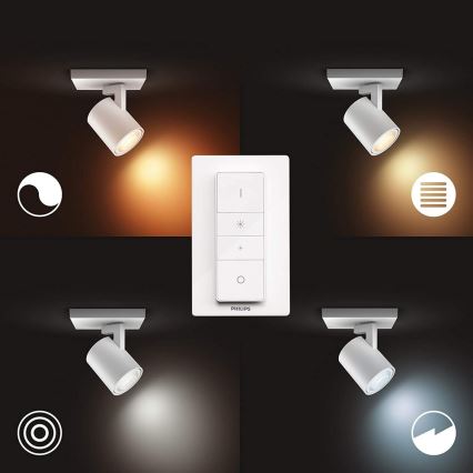 Philips - LED Zatemnitvena svetilka Hue RUNNER 1xGU10/5W/230V + Daljinski upravljalnik