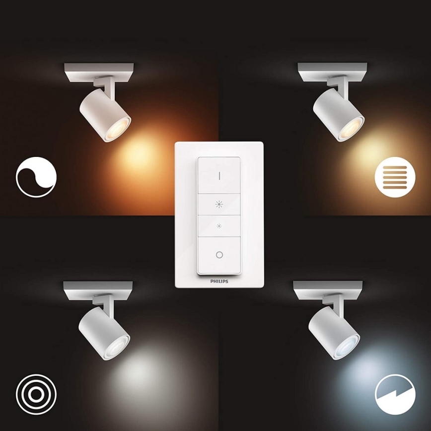 Philips - LED Zatemnitvena svetilka Hue RUNNER 1xGU10/5W/230V + Daljinski upravljalnik