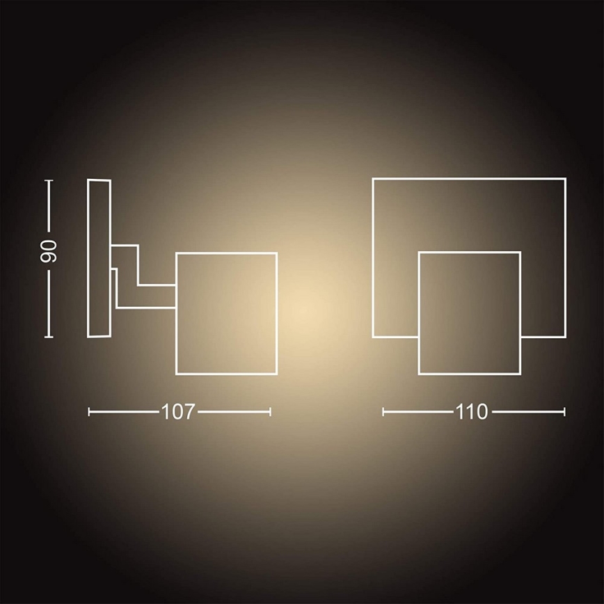 Philips - LED Zatemnitvena svetilka Hue RUNNER 1xGU10/5W/230V + Daljinski upravljalnik