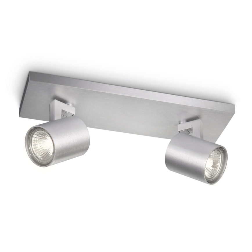Philips 53092/48/16 - Reflektor RUNNER srebrni 2xGU10/35W/230V