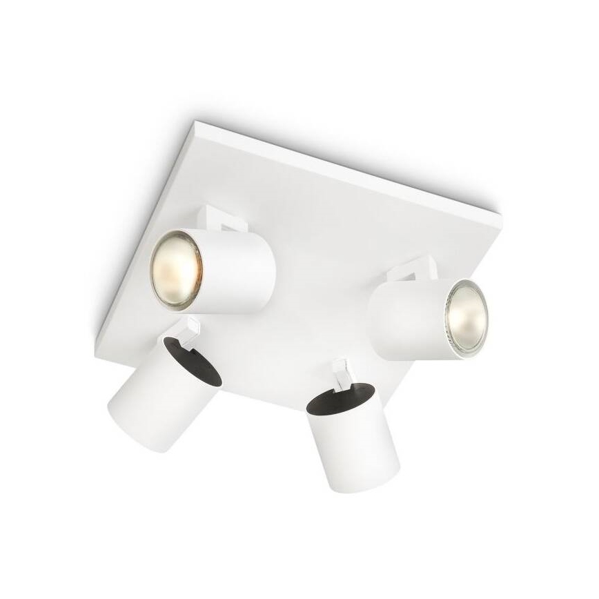 Philips - Točkovna svetilka RUNNER 4xGU10/20W/230V bela