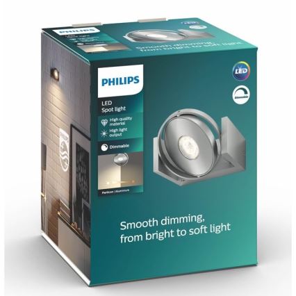 Philips 53150/48/P0 - LED Zatemnitvena stenska svetilka PARTICON LED/4,5W/230V