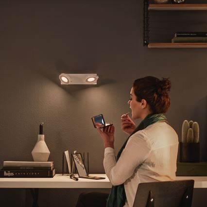Philips 53172/31/P0 - Zatemnitveni reflektor MYLIVING CLOCKWORK 2xLED/4,5W