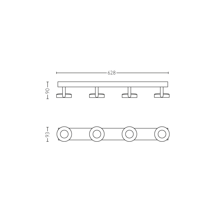 Philips - Zatemnitveni reflektor 4xLED/4,5W
