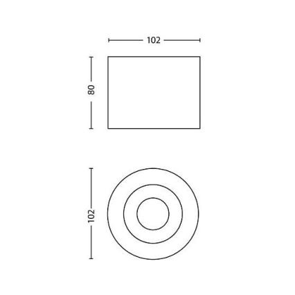 Philips - LED Zatemnitveni reflektor 1xLED/4,5W/230V