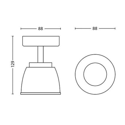 Philips 53350/17/16 - LED reflektor COUNTY 1xLED/4W/230V
