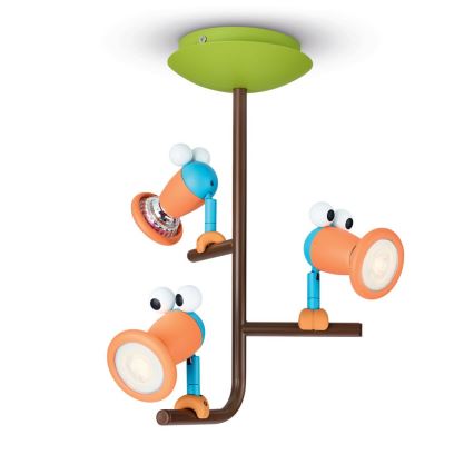 Philips 56313/55/16 - LED Otroški reflektor MYKIDSROOM BIRDEY 3xGU10/3,5W/230V