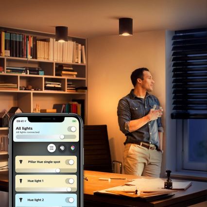 Philips - LED Zatemnitveni reflektor Hue PILLAR 1xGU10/5W/230V + Daljinski upravljalnik
