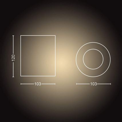Philips - LED Zatemnitveni reflektor Hue PILLAR 1xGU10/5W/230V + Daljinski upravljalnik