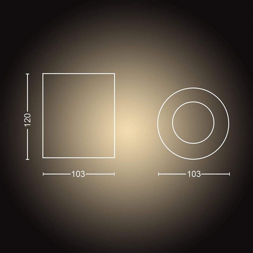 Philips - LED Zatemnitveni reflektor Hue PILLAR 1xGU10/5W/230V + Daljinski upravljalnik