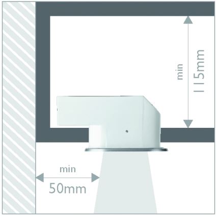 Philips 57955/48/16 - Kopalniška vgradna svetilka MYLIVING HUDDLE 1xE27/12W