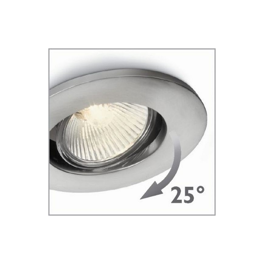 Philips 57959/17/PN - Vgradna svetilka AGENA 1xGU10/35W/230V