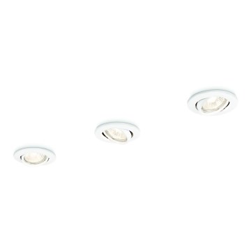 Philips 59243/31/E7 - SET 3x Vgradna svetilka ENIF 1xGU10/50W/230V