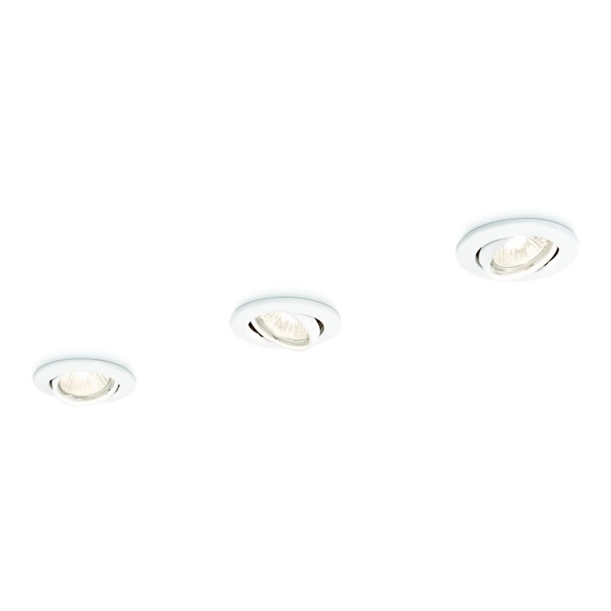 Philips 59243/31/E7 - SET 3x Vgradna svetilka ENIF 1xGU10/50W/230V