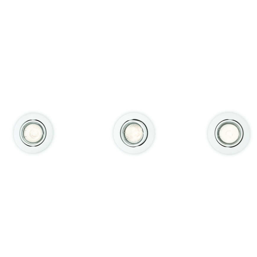 Philips 59243/31/E7 - SET 3x Vgradna svetilka ENIF 1xGU10/50W/230V