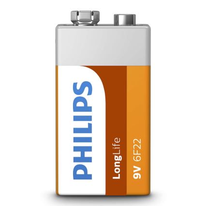 Philips 6F22L1B/10 - Cink-kloridna baterija 6F22 LONGLIFE 9V