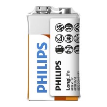 Philips 6F22L1F/10 - Cink-kloridna baterija 6F22 LONGLIFE 9V 150mAh