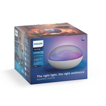 Philips 70104/31/P0 - LED RGB Zatemnitvena prenosna svetilka CAMELLIA LED/3W/5V