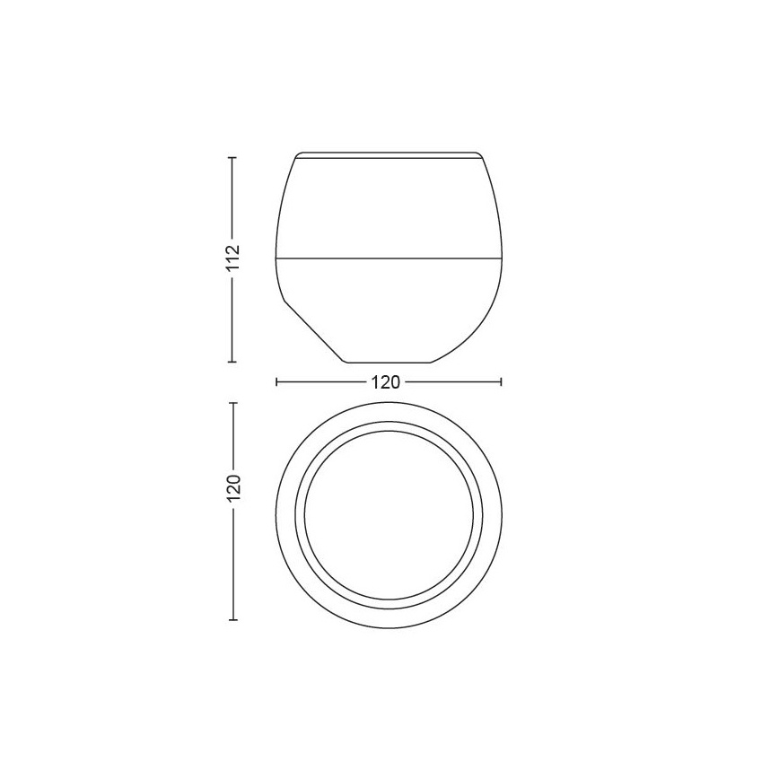 Philips 70105/31/P6 - LED RGB Zatemnitvena namizna svetilka MYLIVING BERRY 1xLED/3W/5V