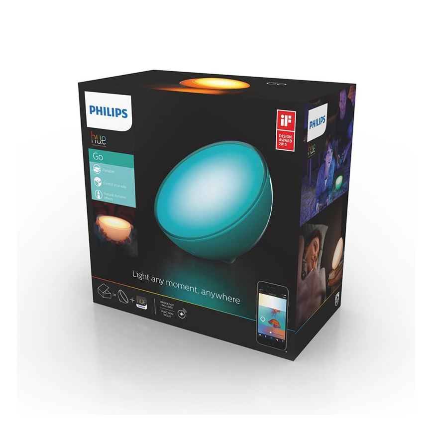 Philips 71460/60/PH - Zatemnitvena namizna svetilka HUE GO 1xLED/6W/RGB