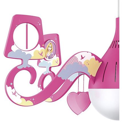 Philips 71757/28/16 - Otroški lestenec DISNEY PRINCESS 1xE27/15W/230V