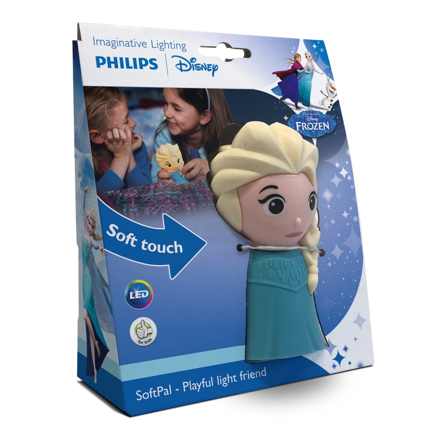 Philips 71768/03/16 - Otroška lučka DISNEY ELSA LED/2xAAA