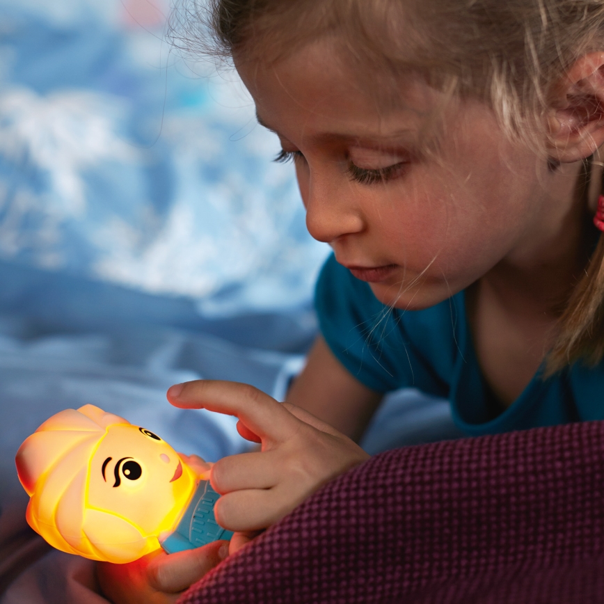 Philips 71768/03/16 - Otroška lučka DISNEY ELSA LED/2xAAA