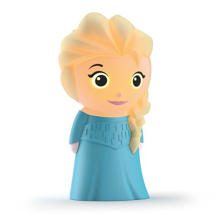 Philips 71768/03/16 - Otroška lučka DISNEY ELSA LED/2xAAA