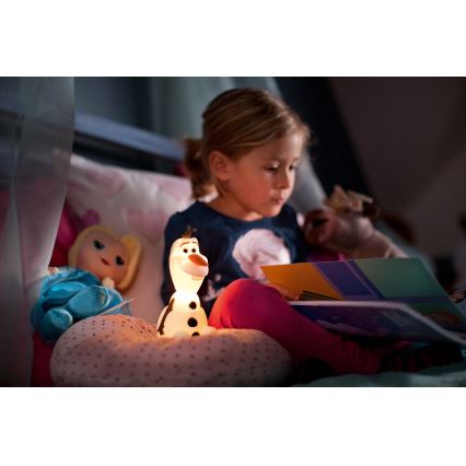 Philips 71768/08/16 - LED otroška svetilka FROZEN 1xLED/0,2W/2xAAA