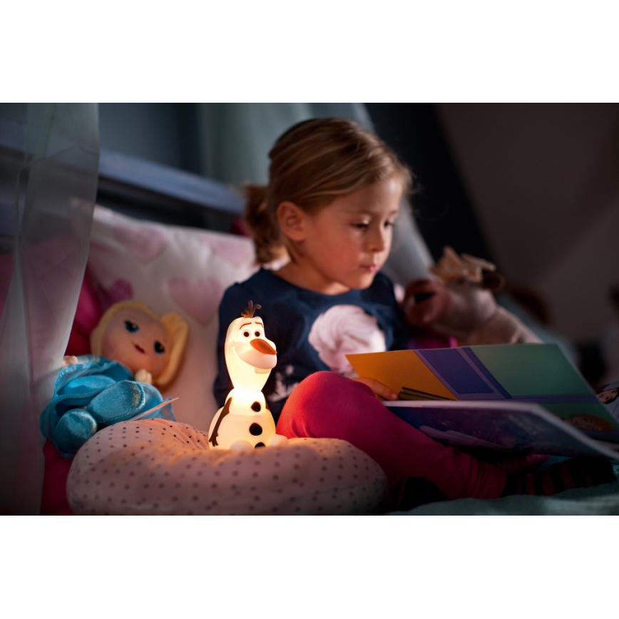 Philips 71768/08/16 - LED otroška svetilka FROZEN 1xLED/0,2W/2xAAA
