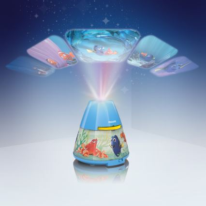 Philips 71769/90/16 - Otroški projektor DISNEY FINDING DORY LED/0,1W/3xAAA