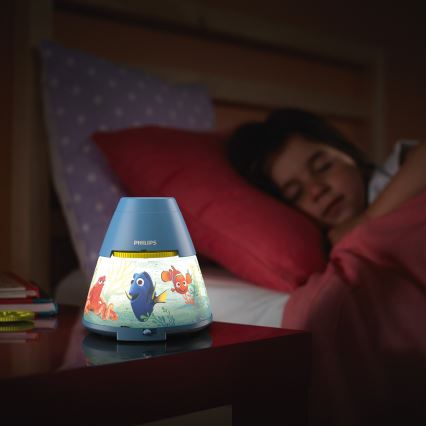 Philips 71769/90/16 - Otroški projektor DISNEY FINDING DORY LED/0,1W/3xAAA